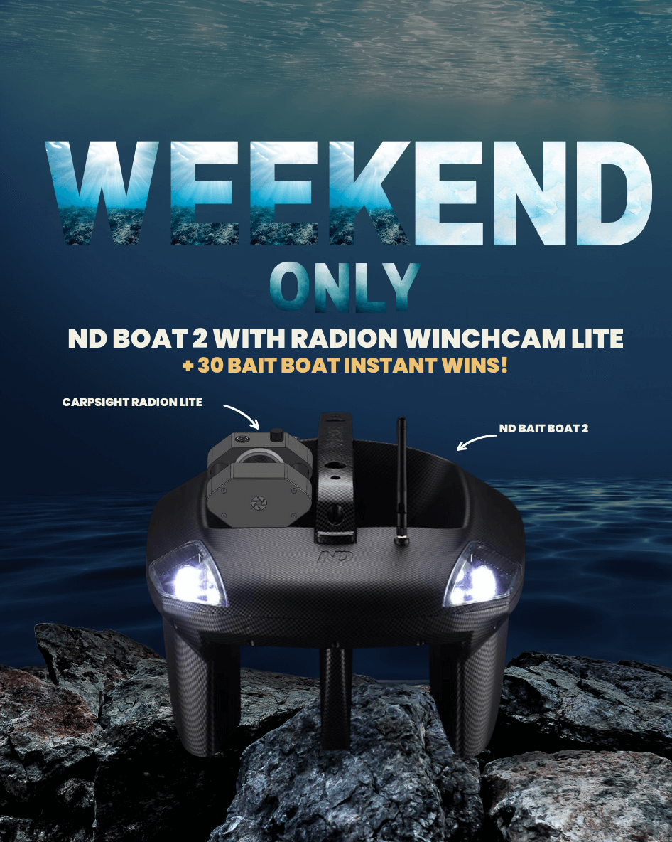 WEEKEND SPONTI – 30x BAIT BOAT INSTANT WINS WITH ND BAIT BOAT 2 + WINCH CAM  END DRAW - Carp Gear Giveaways